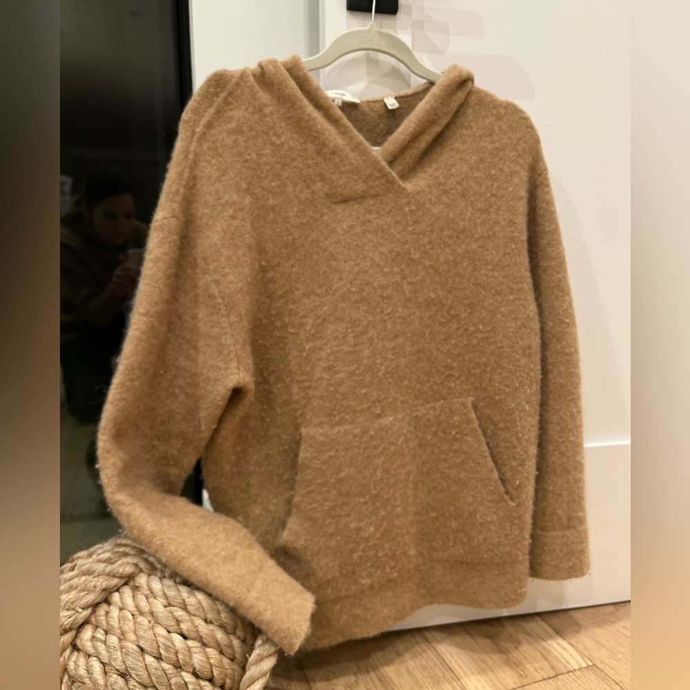 Small Vince Alpaca Wool Blend Hoodie